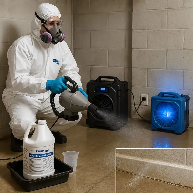 Sanitization and Odor Removal process in Channahon, IL